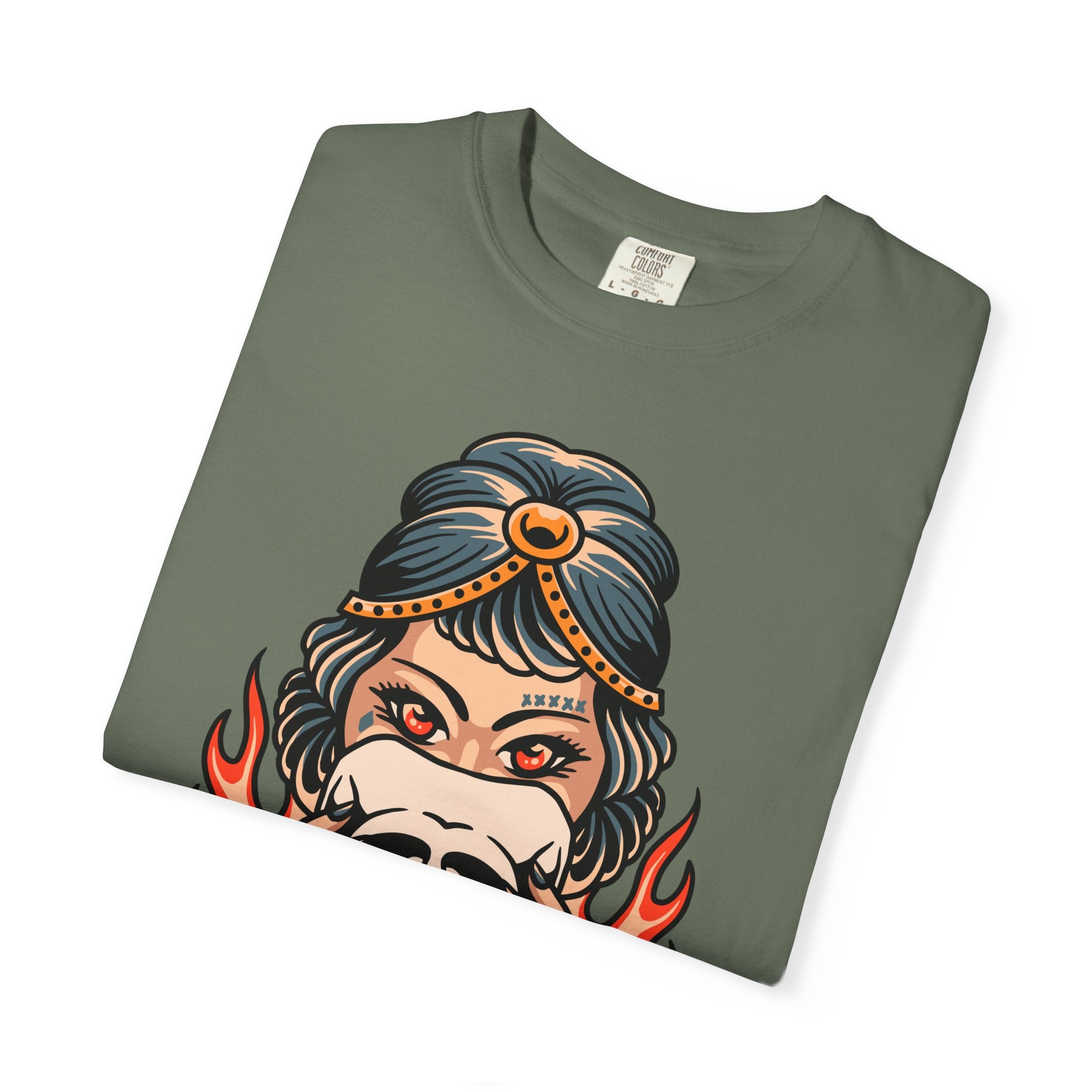 Traditional Tattoo Shirt - Fortune Teller Tee - Skull Graphic Top - Sinful Threads