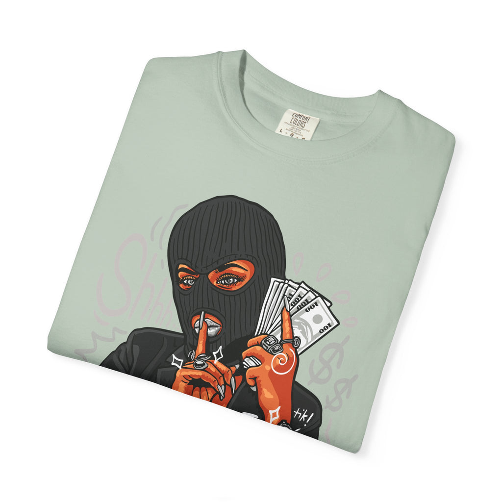Money Heist Shhh Graphic Tee – Gangster Streetwear - Sinful Threads