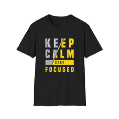 Keep Calm Stay Focused T Shirt - Mindful Productivity & Zen - Sinful Threads