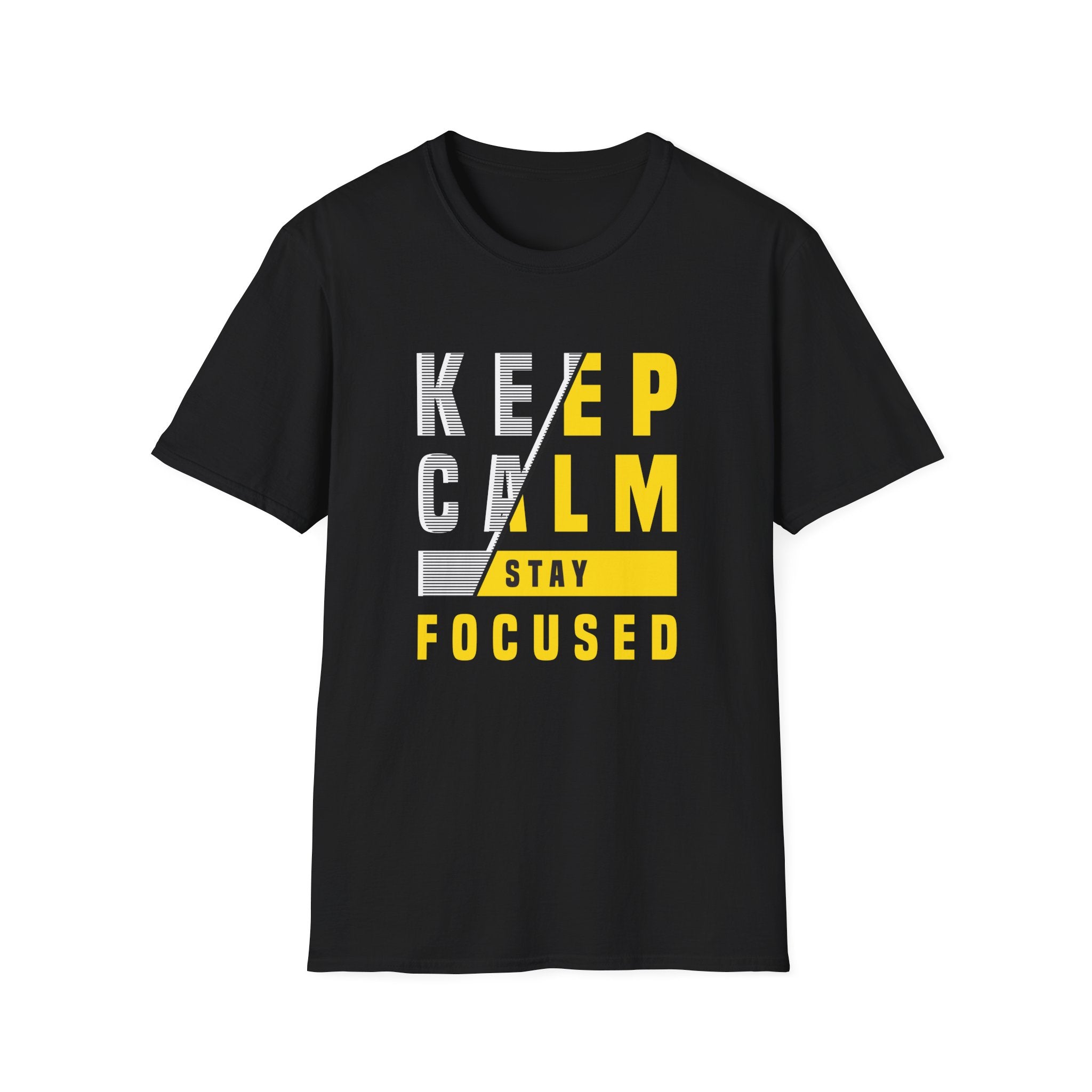 Keep Calm Stay Focused T Shirt - Mindful Productivity & Zen - Sinful Threads