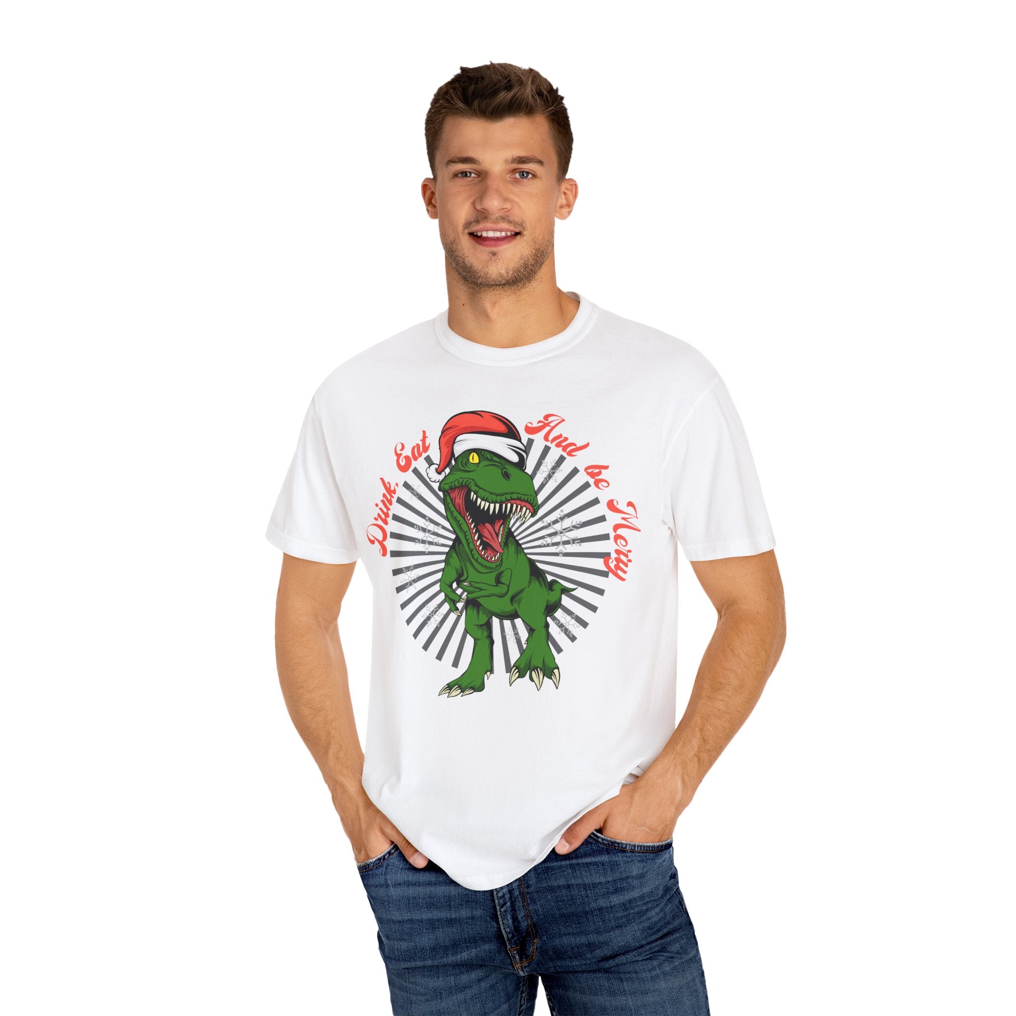 Trex christmas shirt - Funny Dino Tee - Merry Gift Idea - Sinful Threads