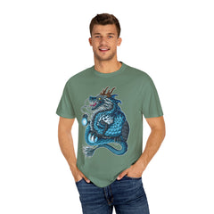 Eastern Dragon Tee - Blue Fantasy Mythical Creature Gift