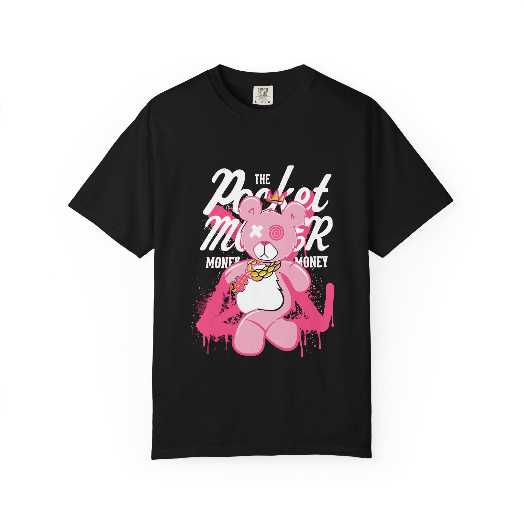 Pink Bear Tee - Urban Streetwear Graphic Design - Sinful Threads