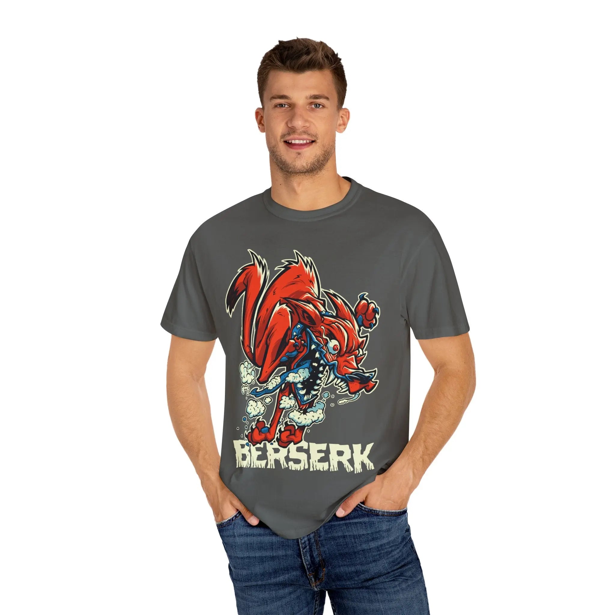 Rabid Fox Tee - Fierce Animal Wild Fox Savage Beast Shirt - Sinful Threads