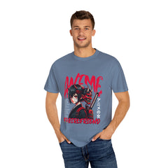 Oni Mask Anime Tee - Katana Demon Girl - Japanese Gift