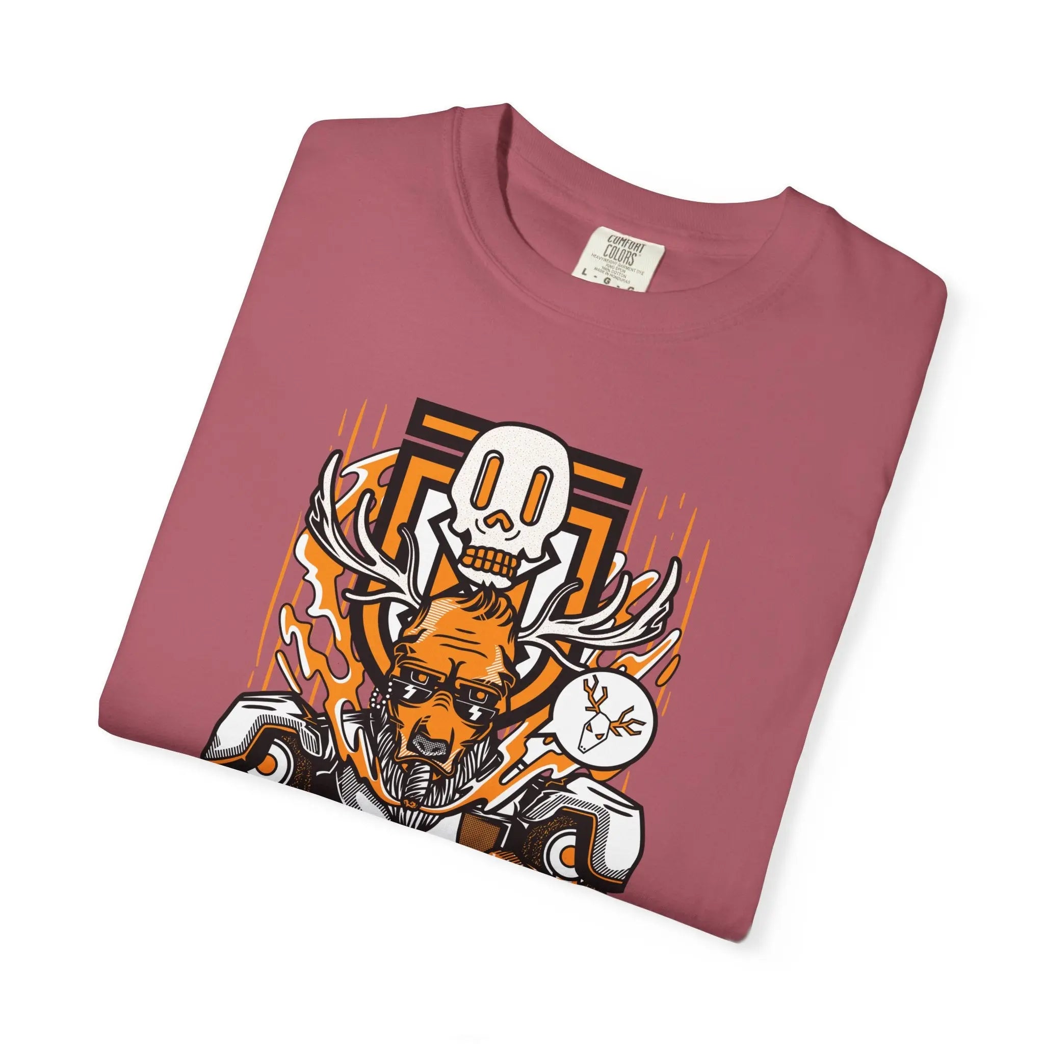 Streetwear Hipster Deer Graphic Design Illustration T-Shirt - Sinful Threads