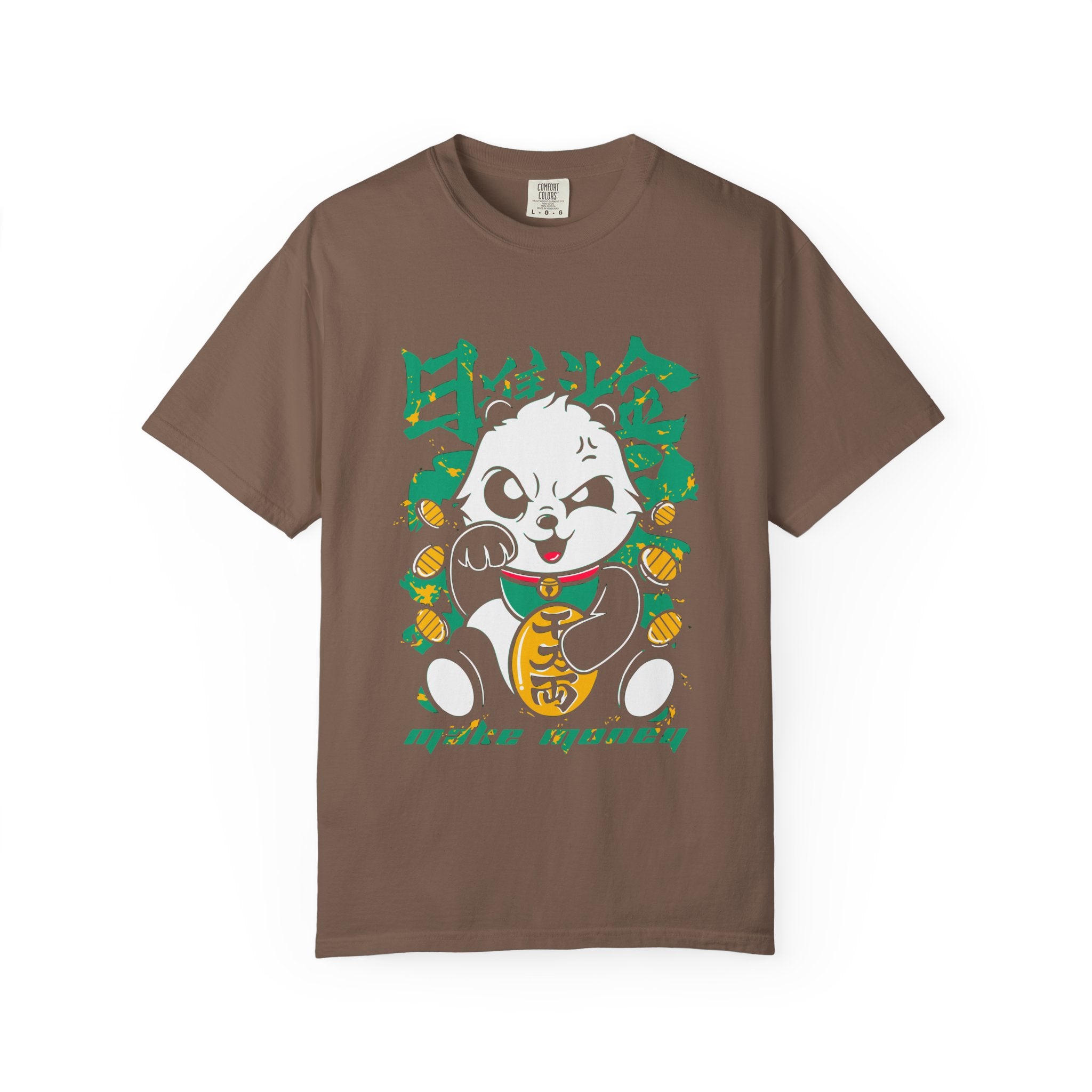 Lucky Panda Fortune Tee - Make Money Graphic Design - Sinful Threads
