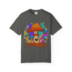 Psychedelic Mushroom Tee - Trippy Sunglasses Fungi Gift