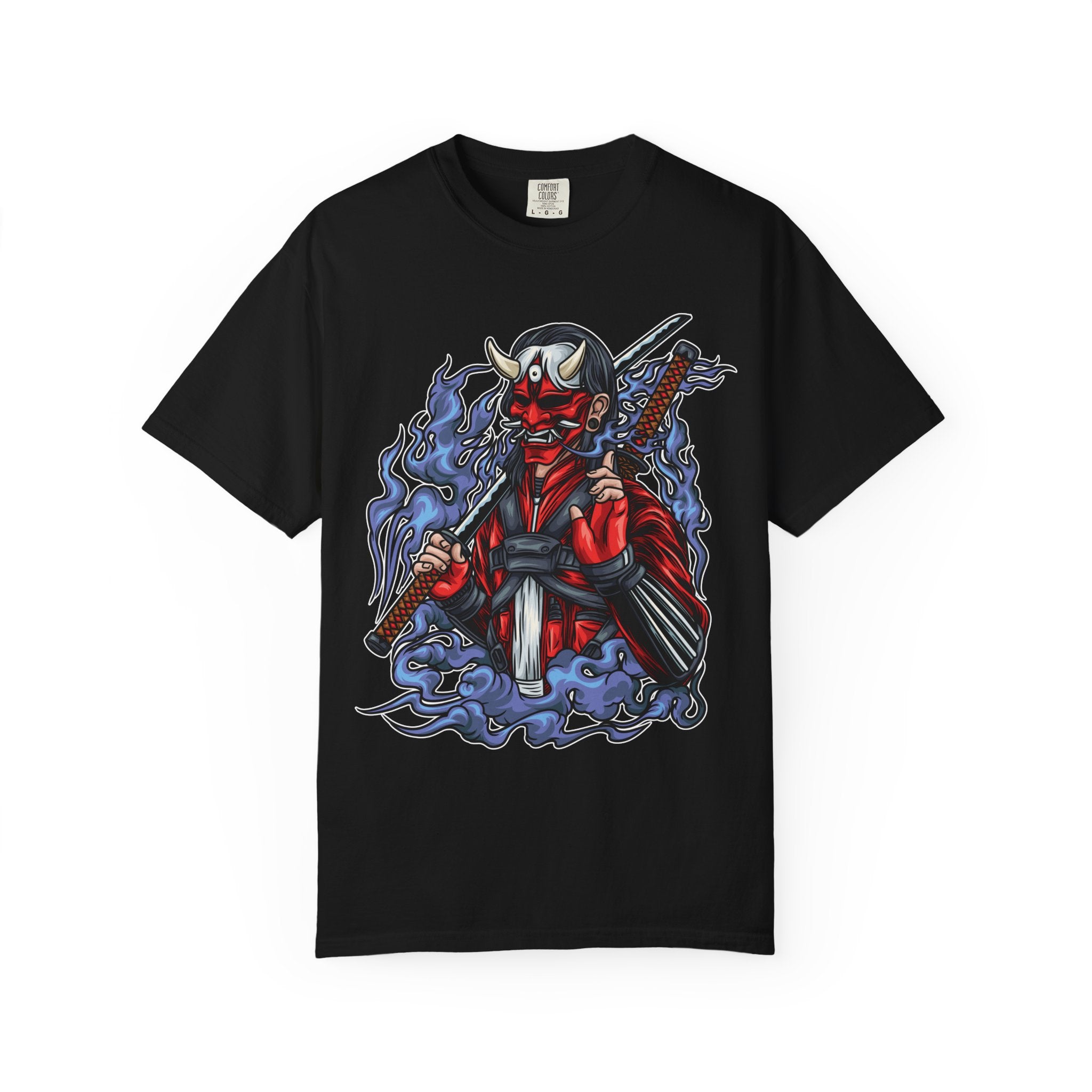 Oni mask tee - Samurai Demon Shirt - Warrior Gift - Sinful Threads