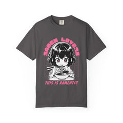 Ramen Lovers Tee - Romantic Anime Girl - Kawaii Gift