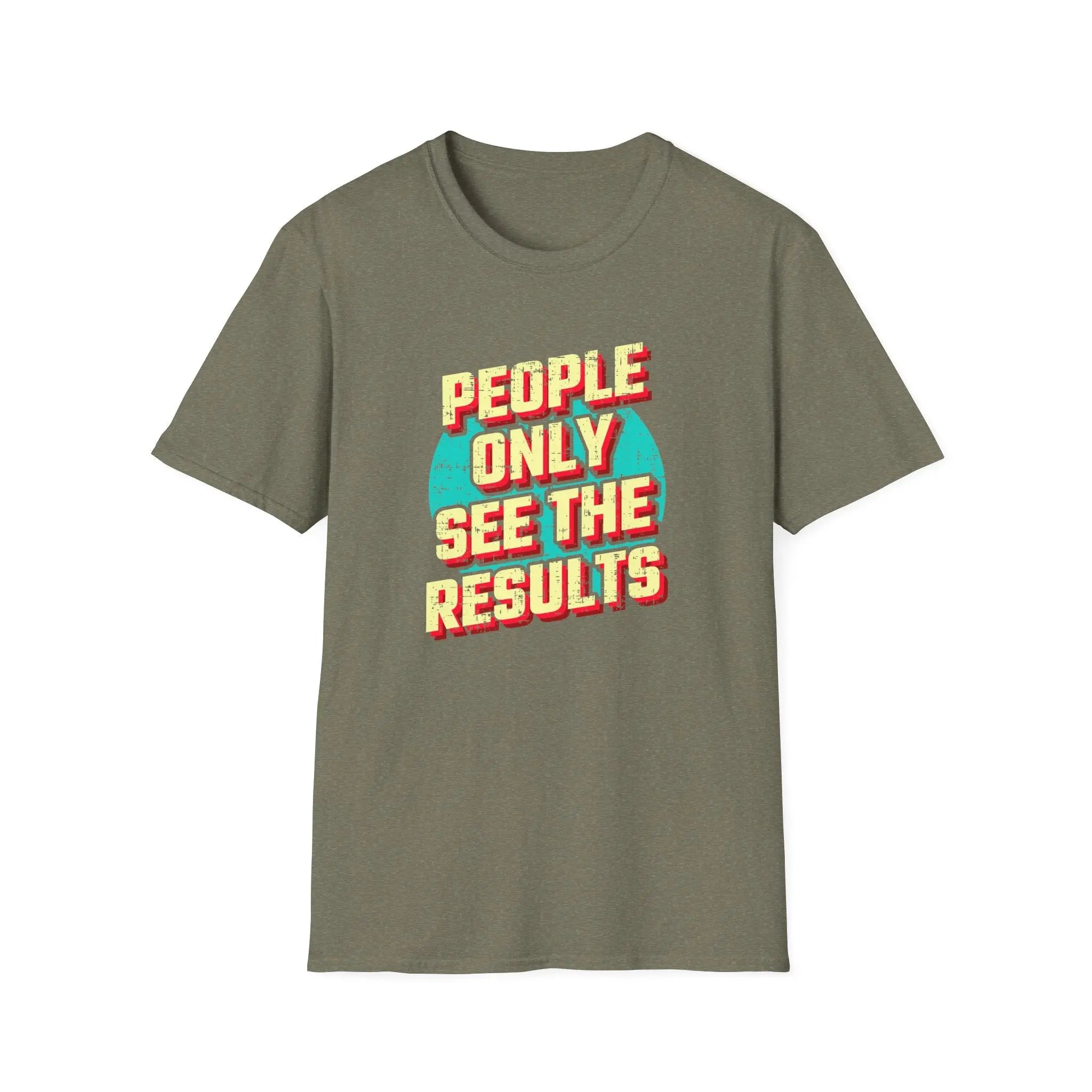 People Only See Results - Premium Motivational Graphic Tee - Sinful Threads