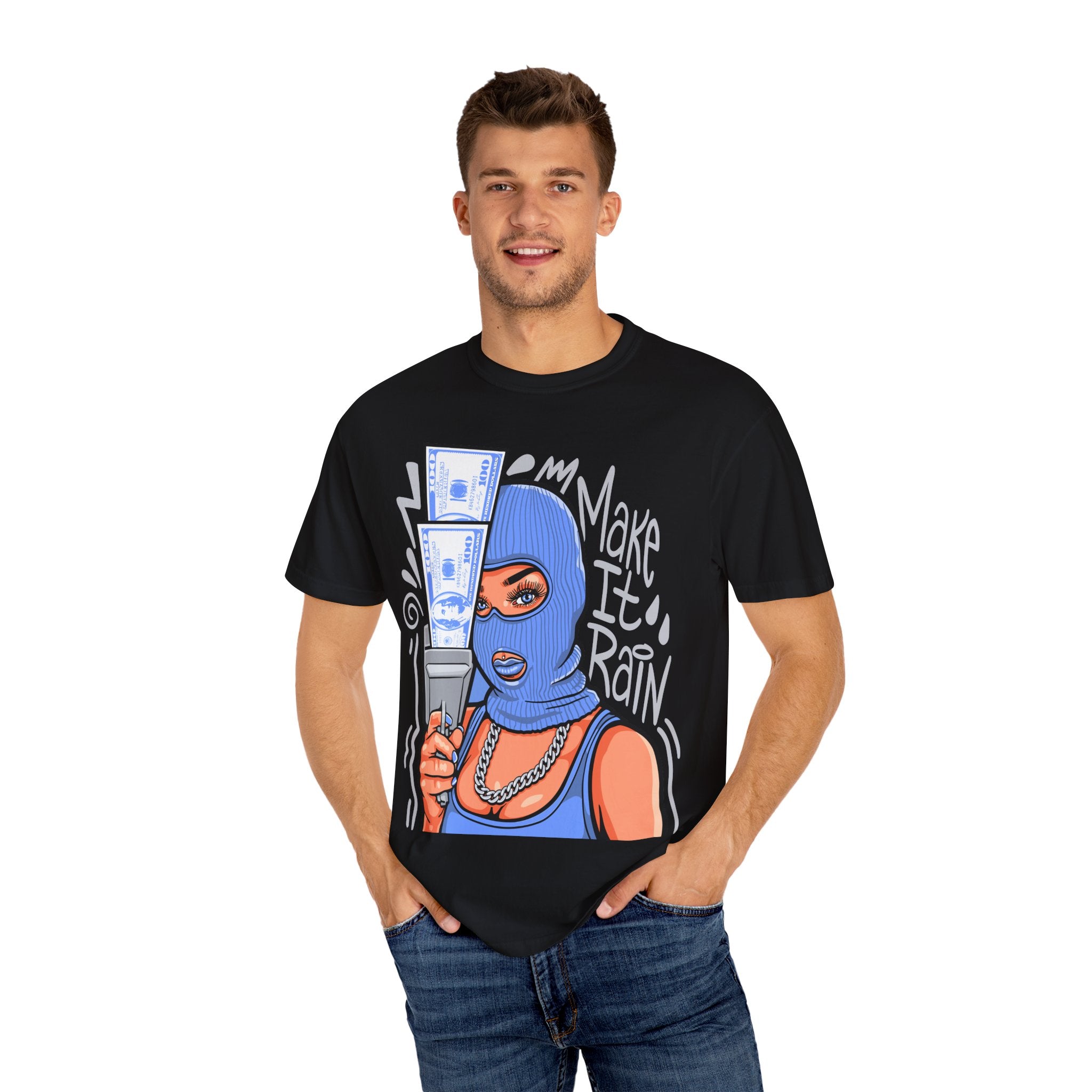 Money Gangster Shirt - Make It Rain Girl Tee for Hip Hop Fans - Sinful Threads