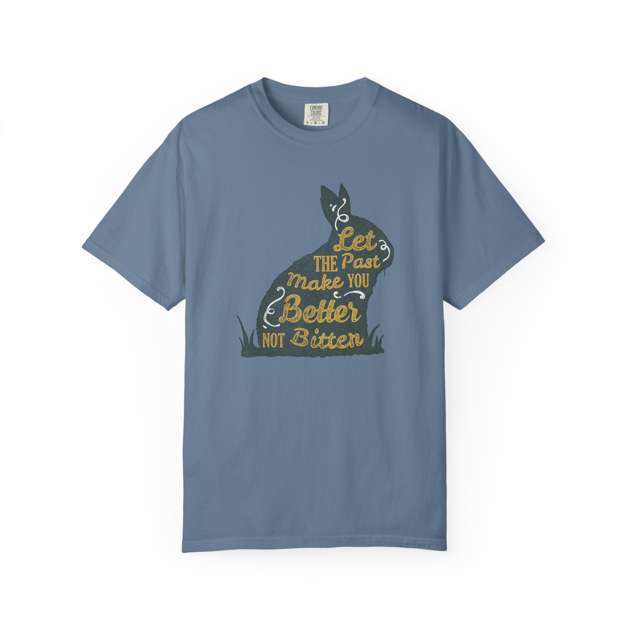 Let the Past Make You Better Graphic on Rabbit T-Shirt - Sinful Threads