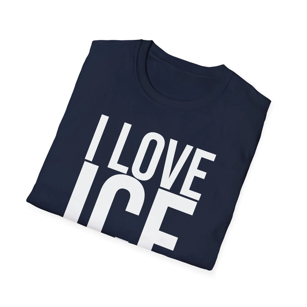 Political Satire Shirt - I Love ICE Cream Funny Tee Printify