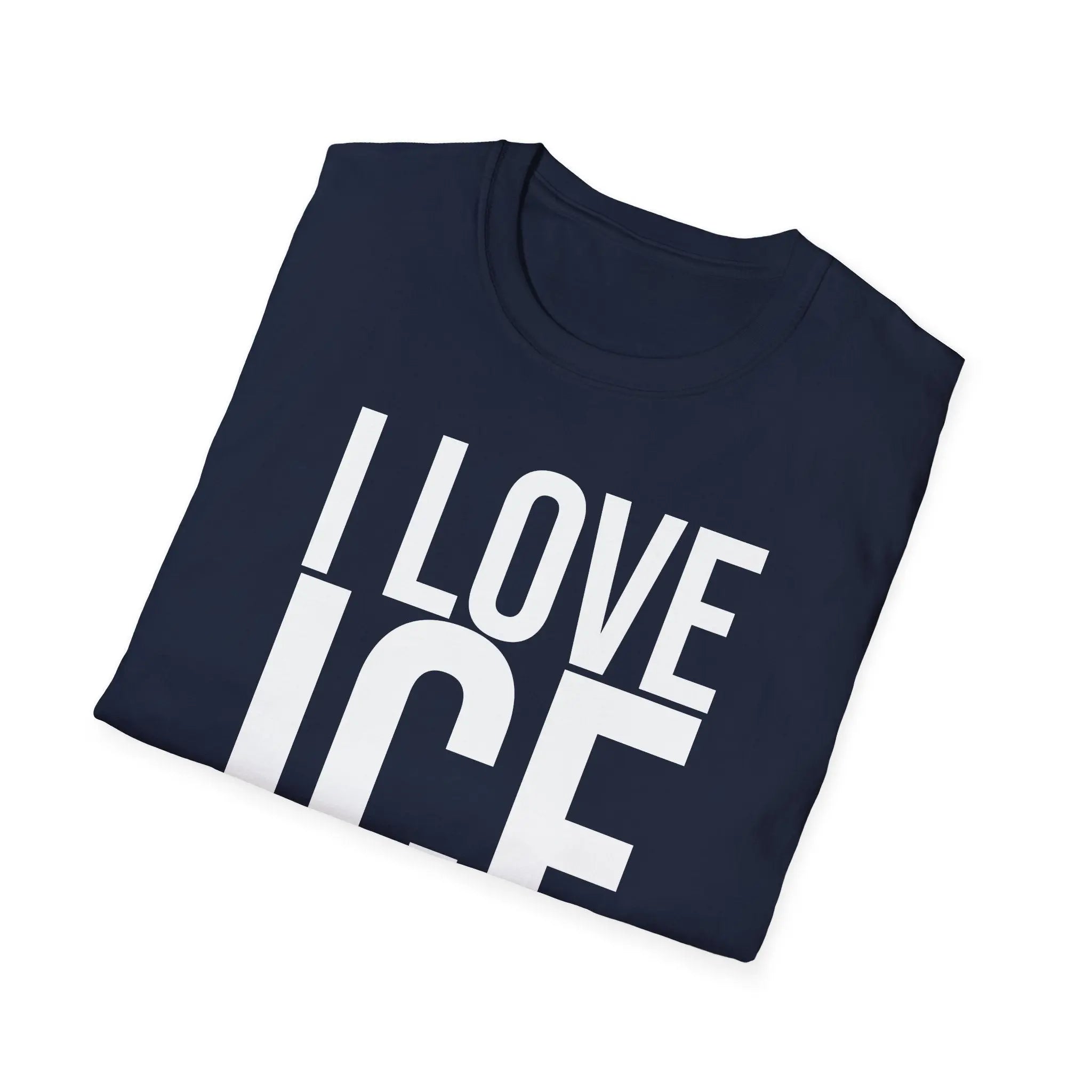 Political Satire Shirt - I Love ICE Cream Funny Tee Printify