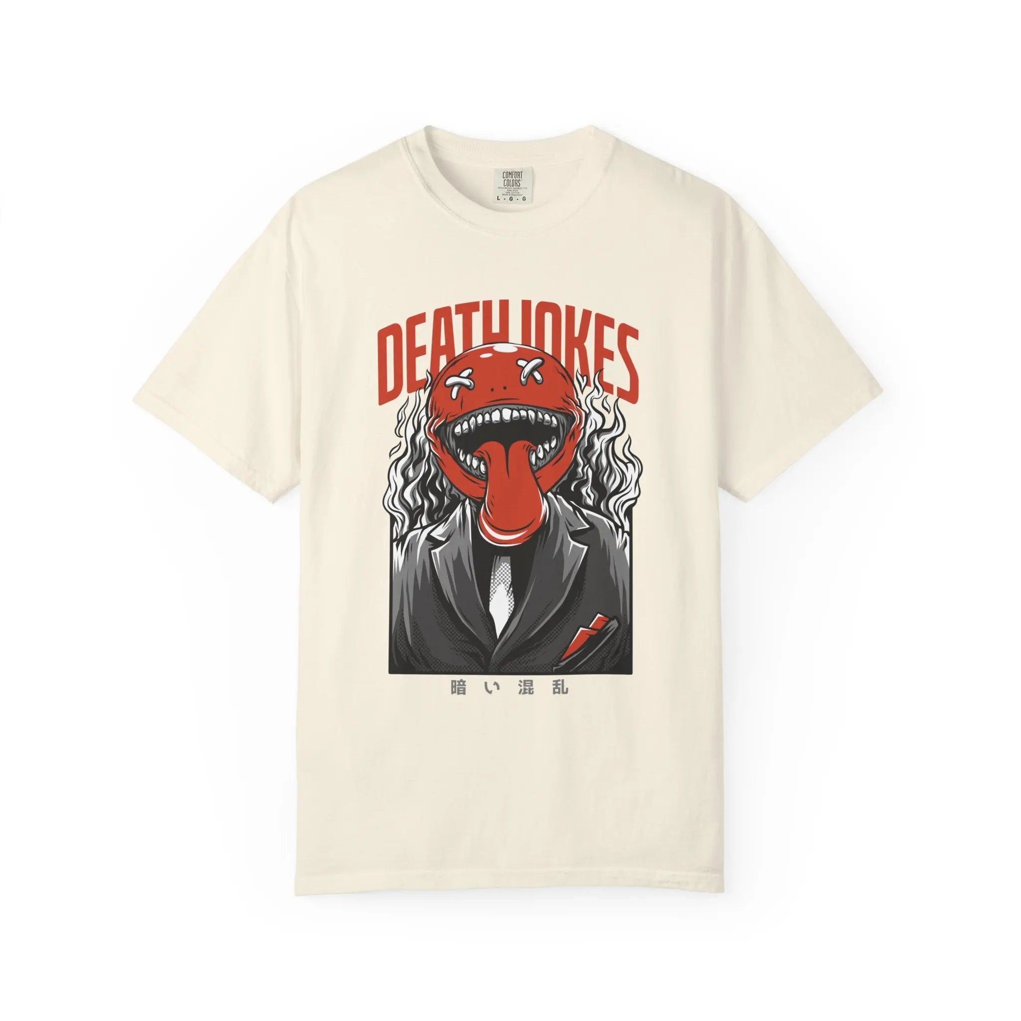 Death Jokes Graphic Tee with Unique Artwork T-Shirt - Sinful Threads