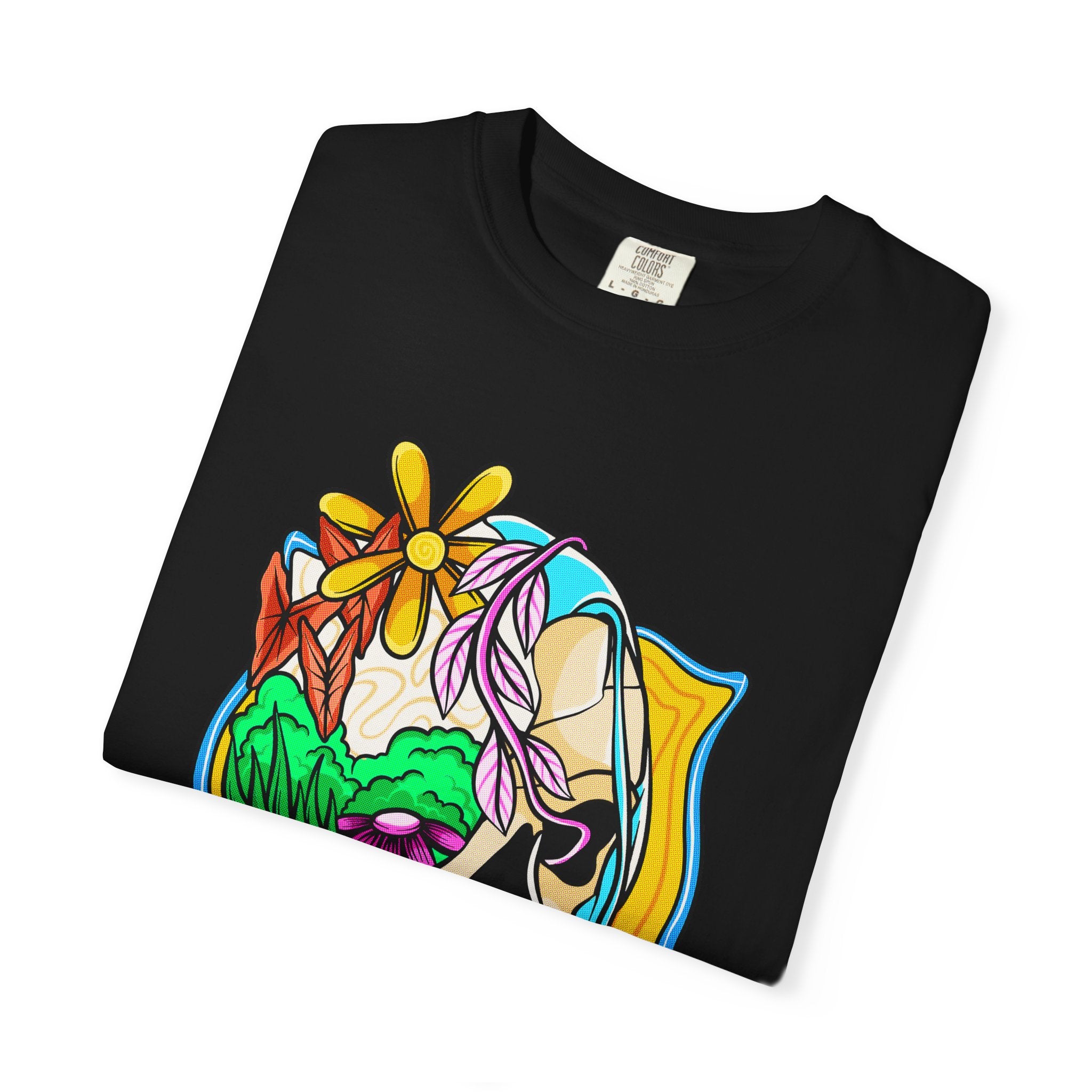 Floral Skull Shirt - Gothic Botanical Tee - Surreal Art - Sinful Threads