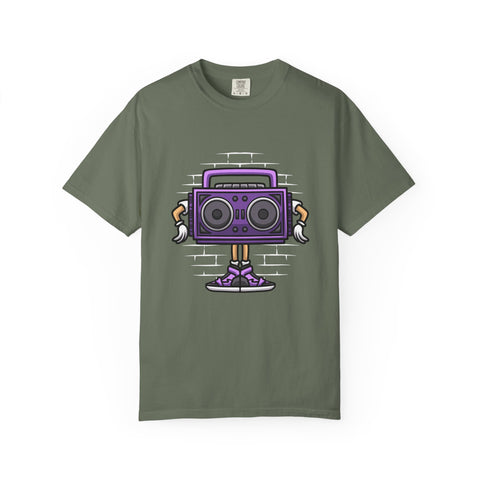 Retro Boombox Tee - Cartoon Radio Shirt - Vintage Gift