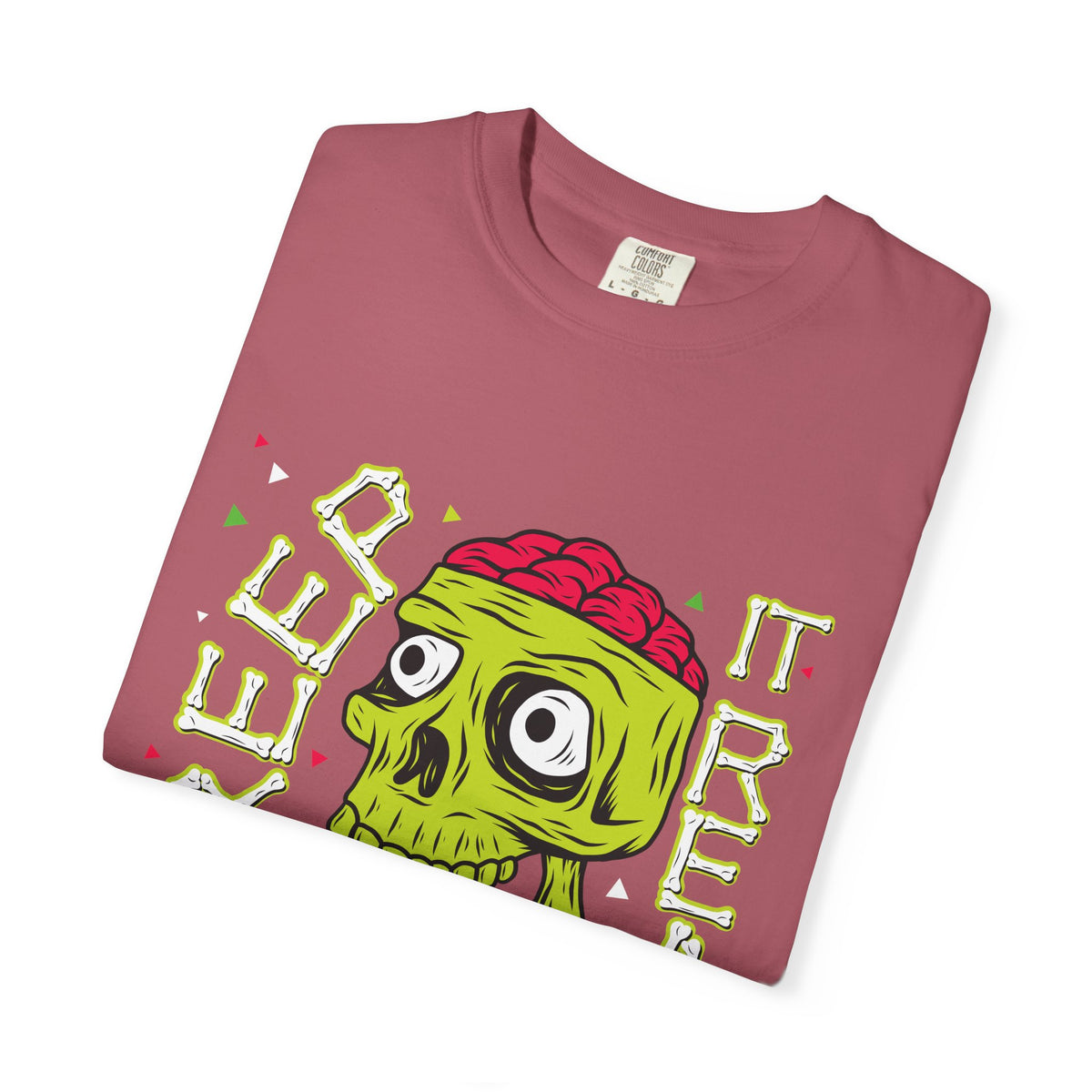 Funny Zombie Shirt - Keep It Real Tee - Brains Out Humor