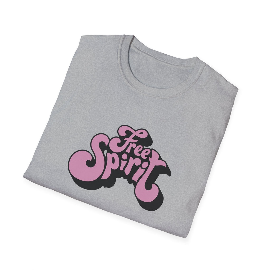 Free Spirit Groovy Graphic Tee - Retro Boho Lifestyle - Sinful Threads