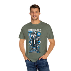 Gangster Wolf with Microphone Urban Art Drawing T-Shirt