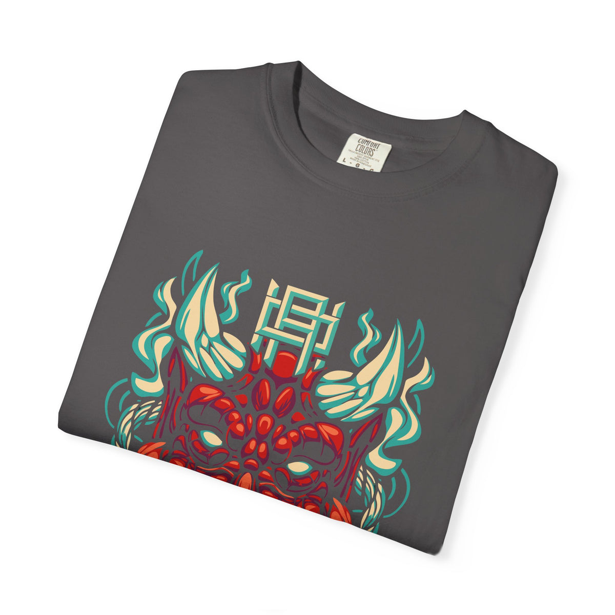 Oni Mask Shirt - Japanese Demon Tee for Horror Culture Fans