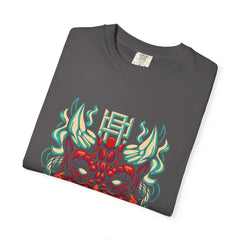 Oni Mask Shirt - Japanese Demon Tee for Horror Culture Fans
