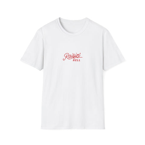 Raising Hell Graphic T-Shirt - Bold Rebellious Design Tee