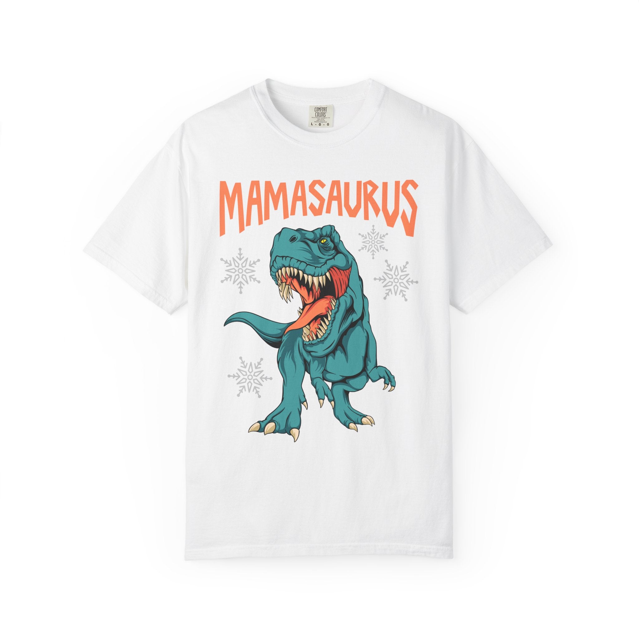Mamasaurus Rex Tee - Funny Christmas Mom Dinosaur Gift - Sinful Threads