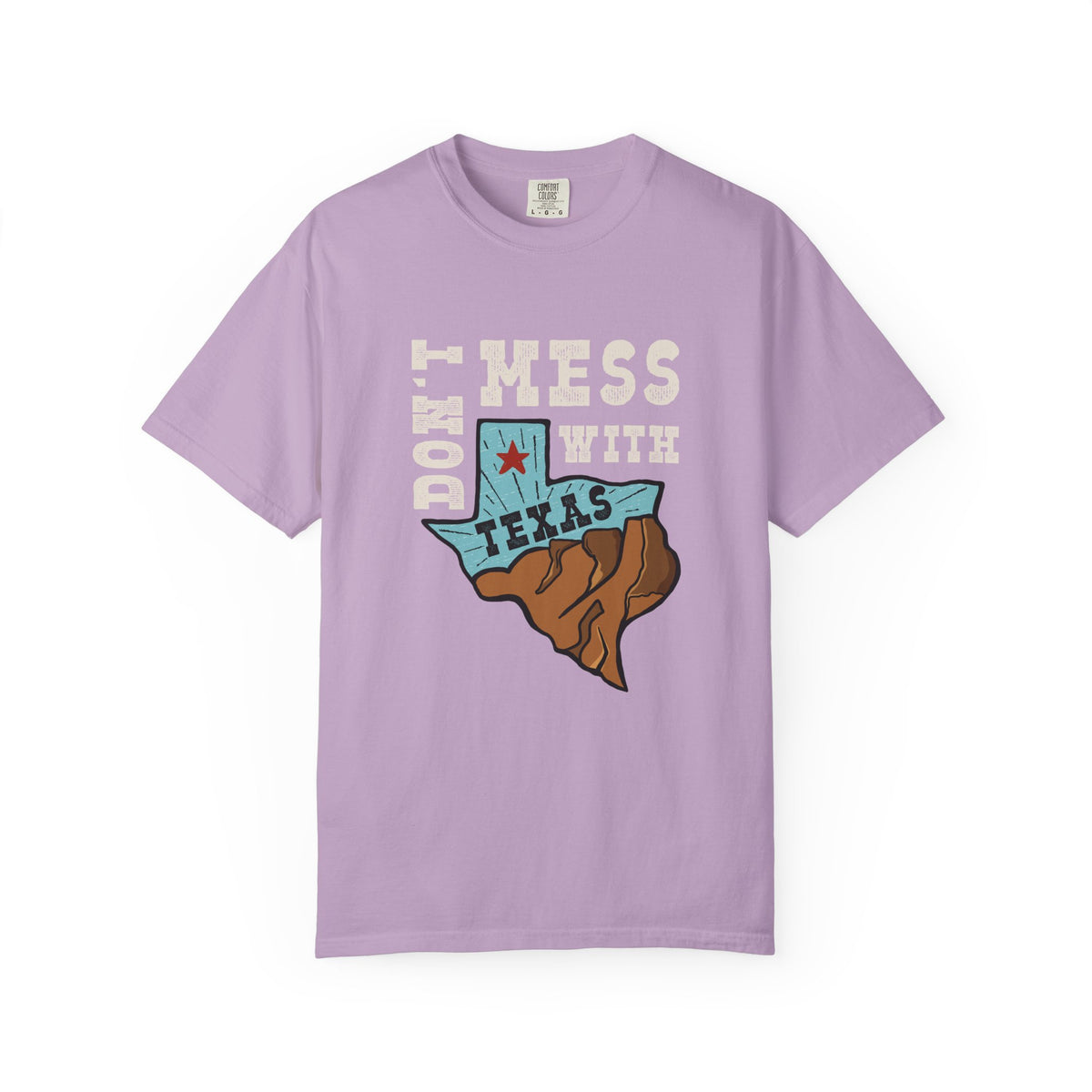 Dont Mess With Texas Map Novelty Design Humor T-Shirt