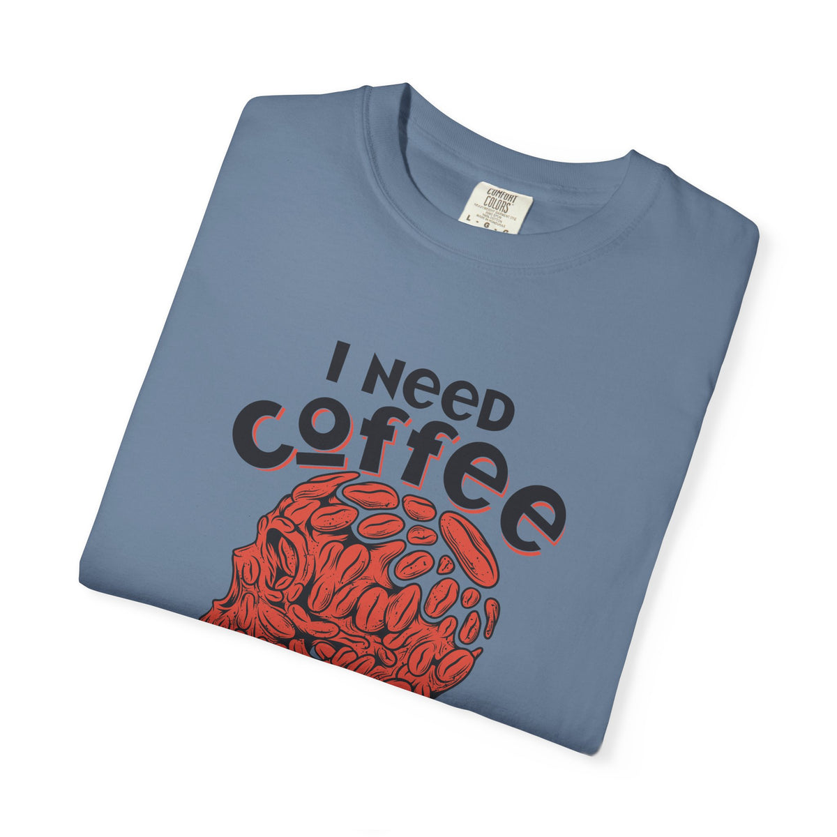 Coffee Skull Shirt - Funny Bold Graphic - Caffeine Addict Tee