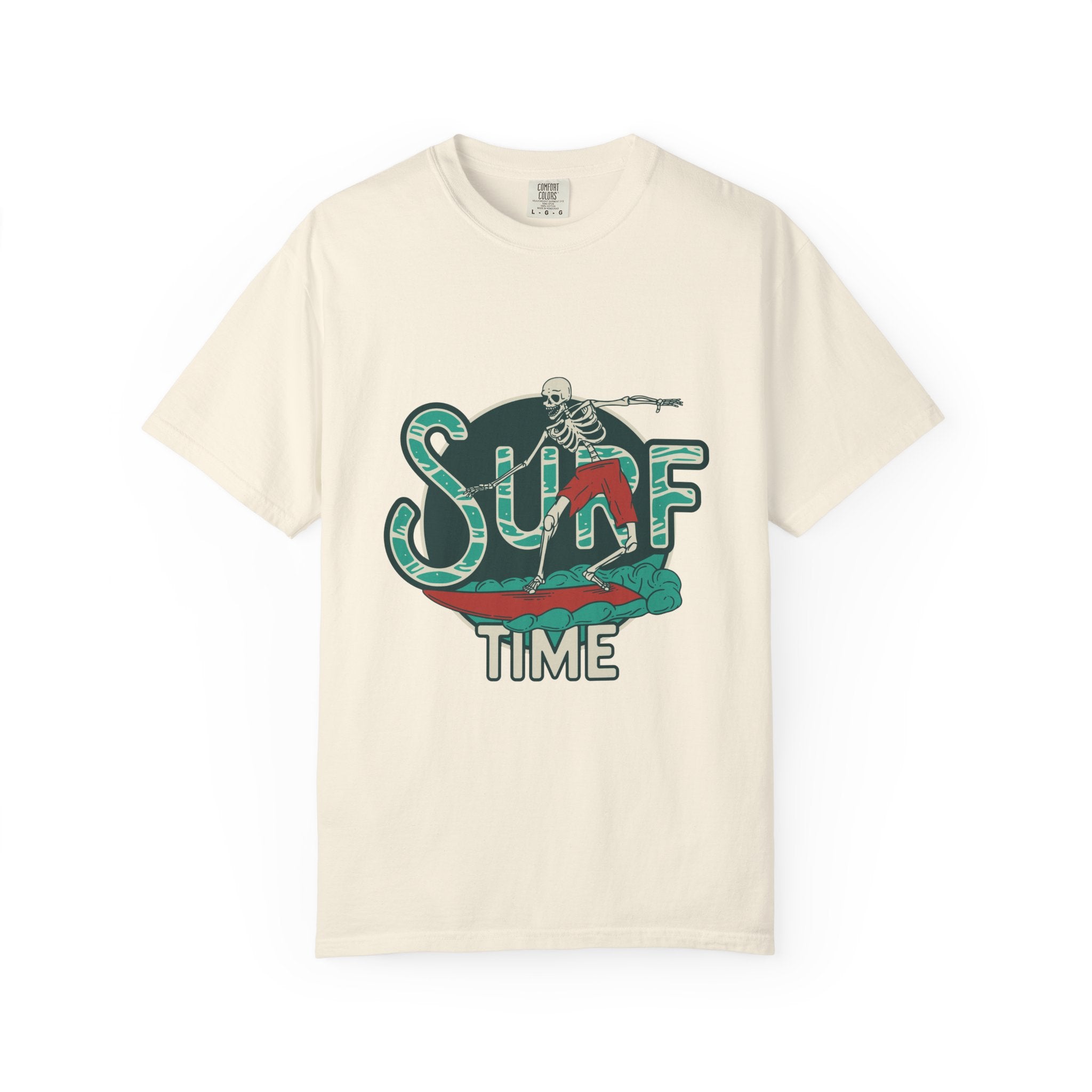 Skeleton Surfer Shirt - Surf Time Tee - Cool Beach Gift - Sinful Threads