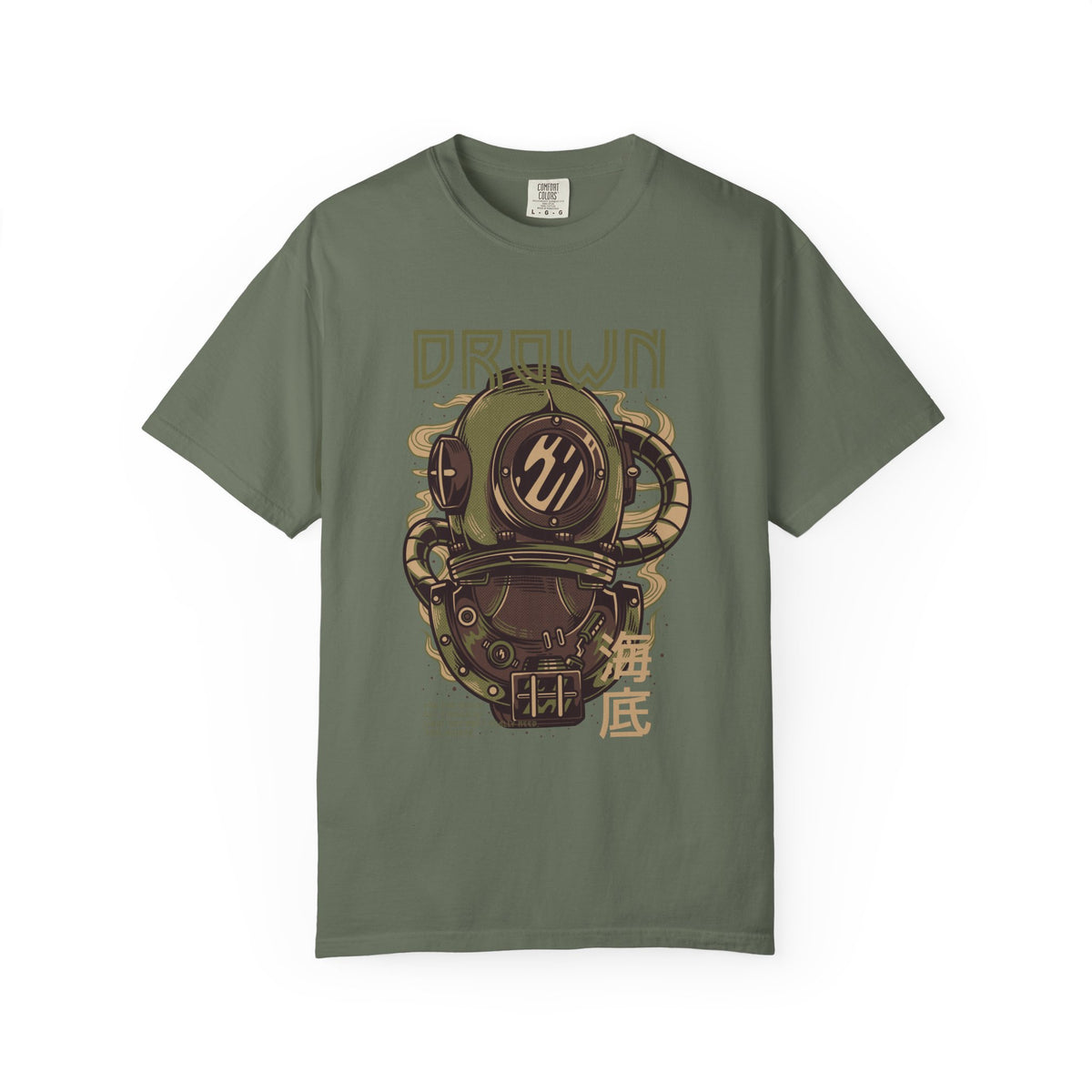 Drown Deep Sea Diver With Quote Graphic Cool Design T-Shirt