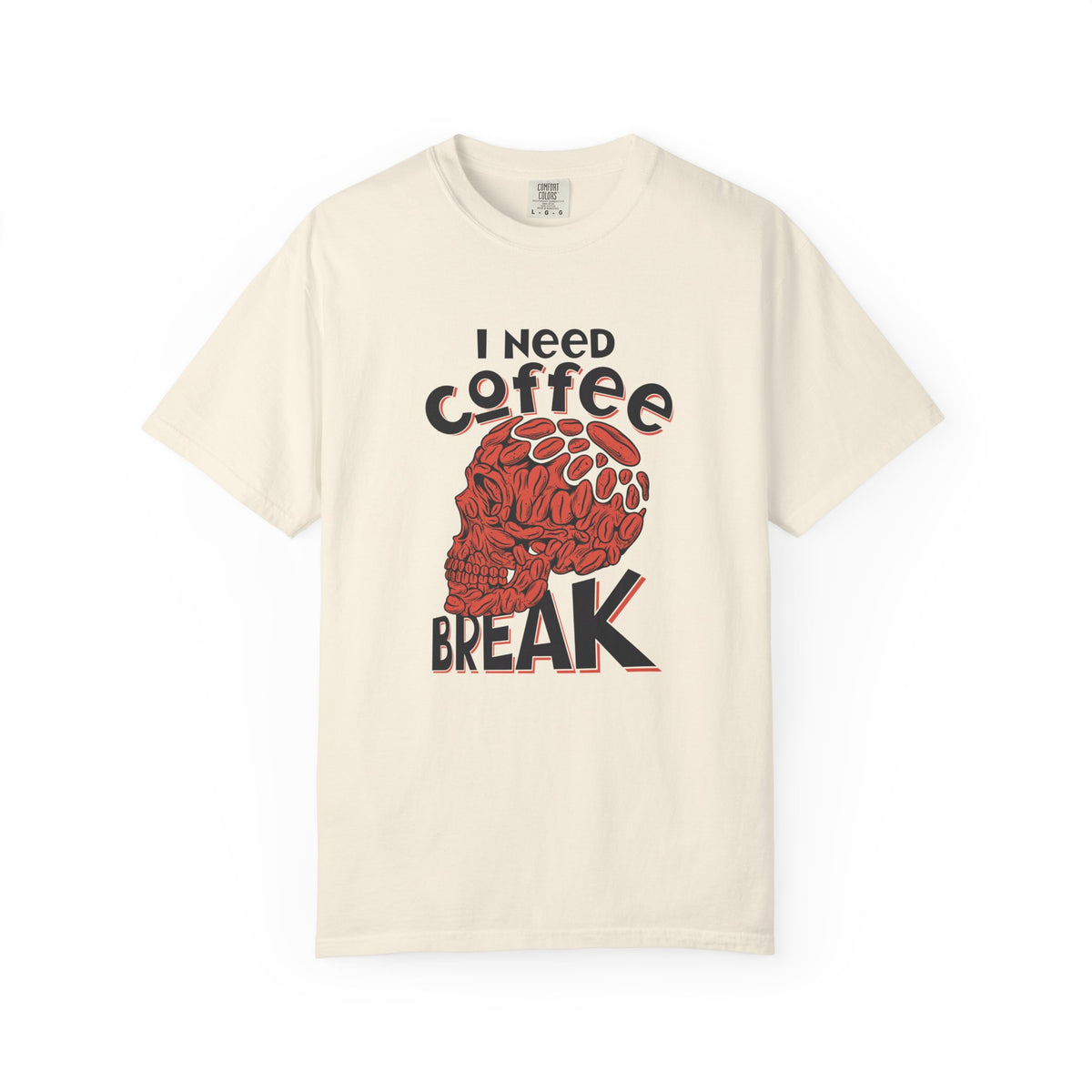 Coffee Skull Shirt - Funny Bold Graphic - Caffeine Addict Tee