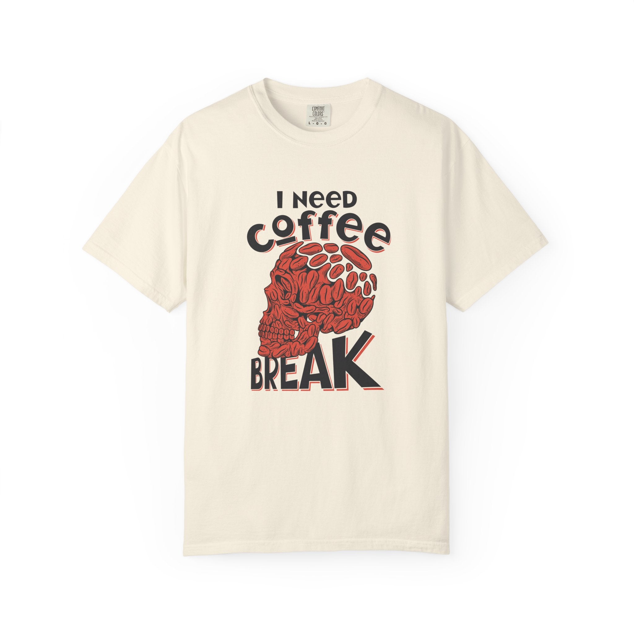 Coffee Skull Shirt - Funny Bold Graphic - Caffeine Addict Tee - Sinful Threads