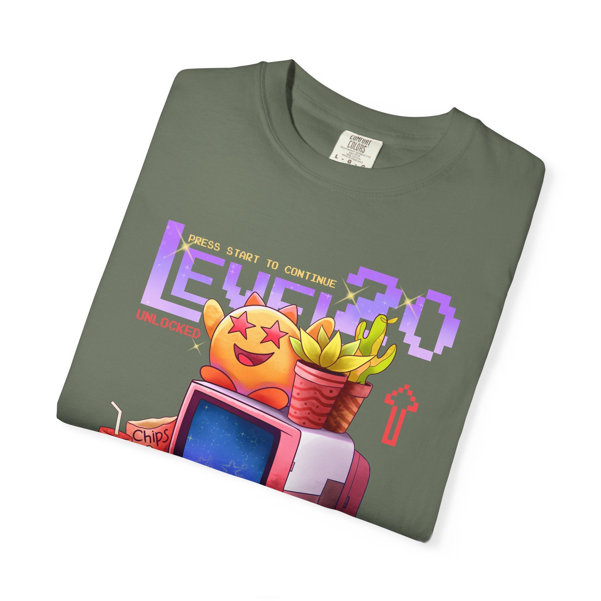 Retro Gaming Tee - Level 20 Pixel - 90s Birthday Gift - Sinful Threads