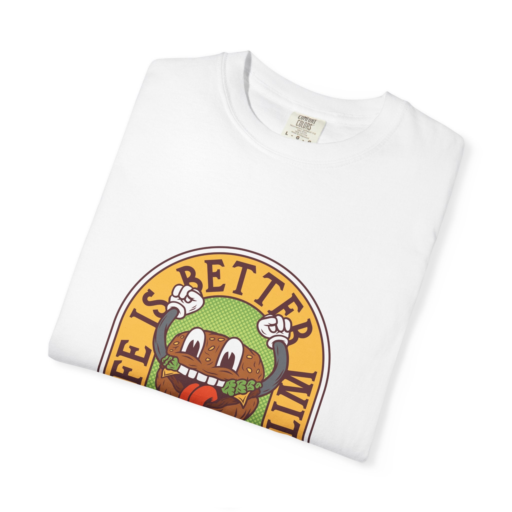 Cute Burger Shirt - Life Is Better Tee - Funny Foodie Gift - Sinful Threads