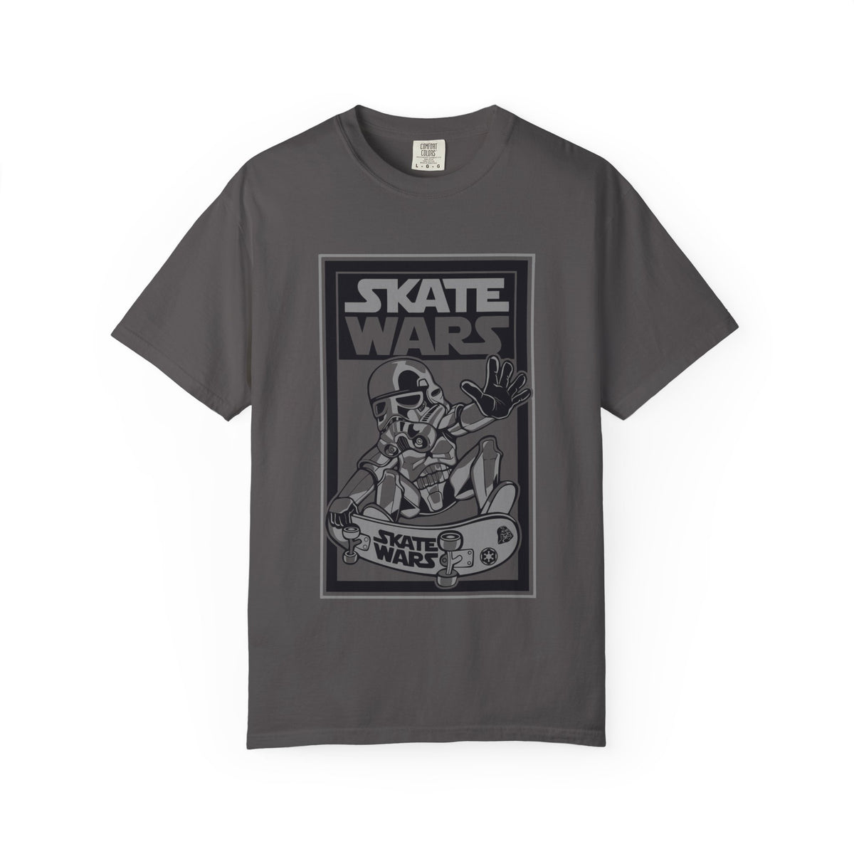 Skateboard Tee Gift - Sci Fi Trooper Funny Skate Wars