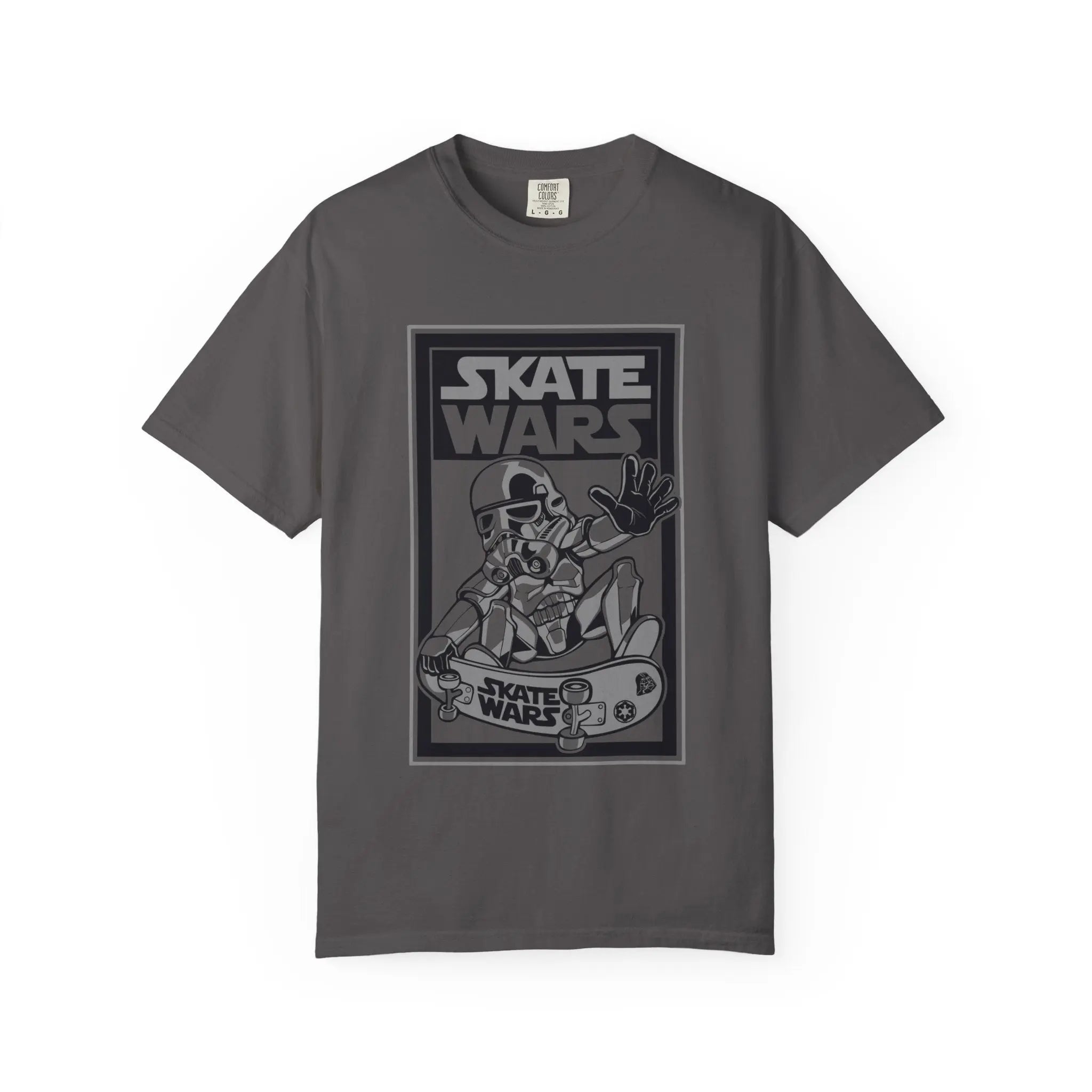 Skateboard Tee Gift - Sci Fi Trooper Funny Skate Wars - Sinful Threads