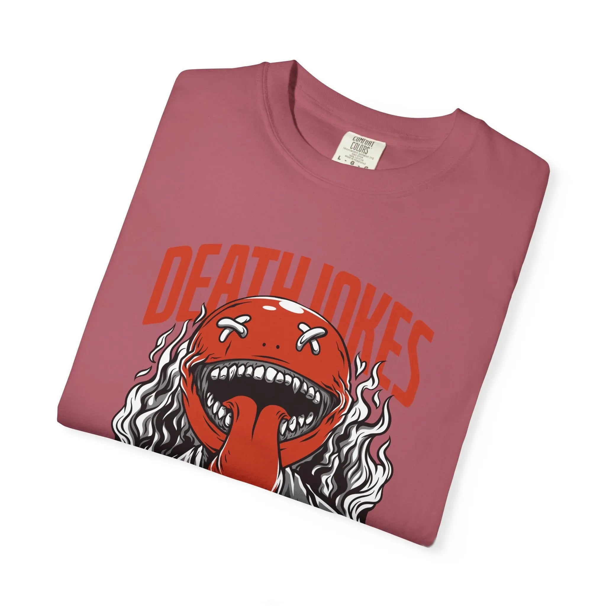 Death Jokes Graphic Tee with Unique Artwork T-Shirt - Sinful Threads