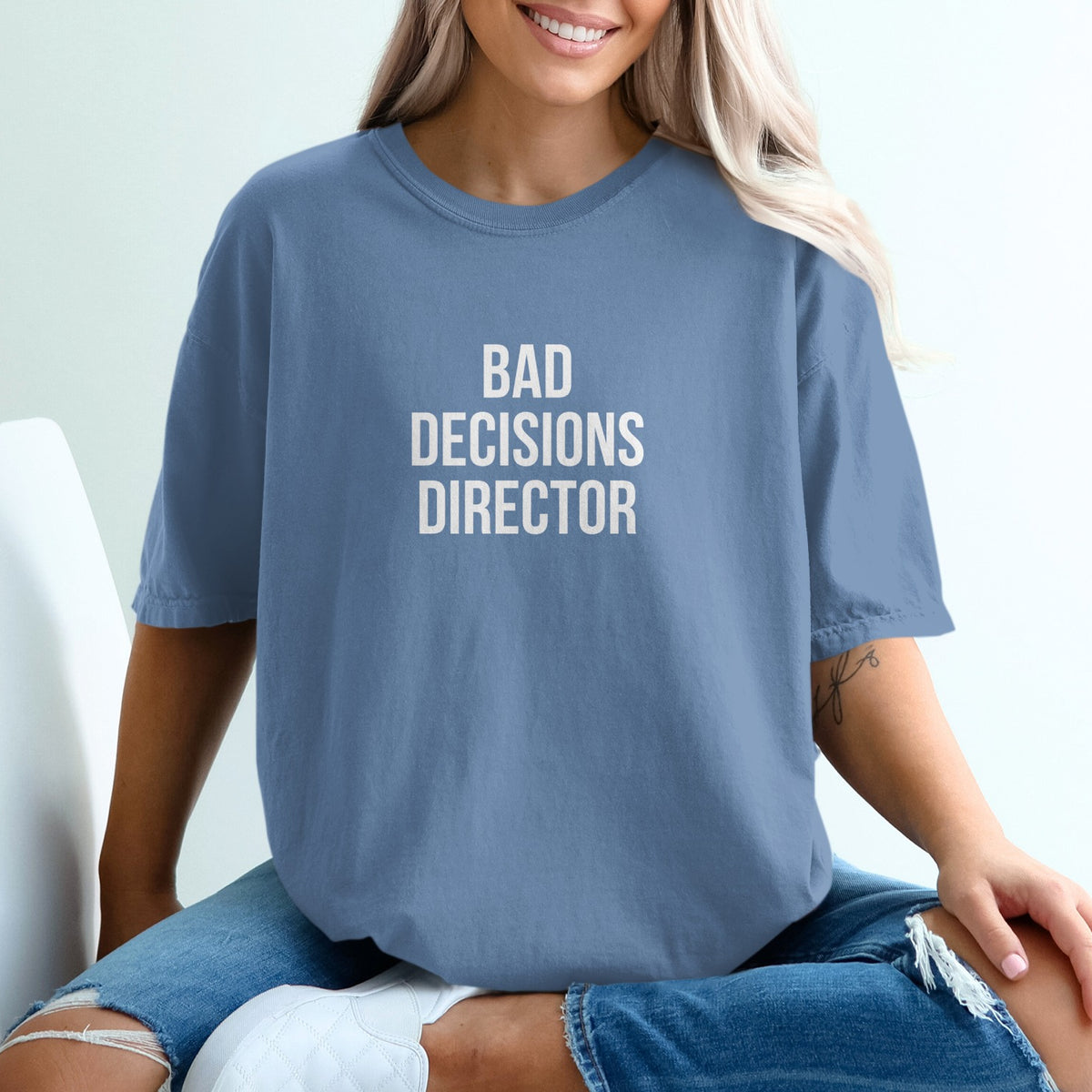 Bad Decisions Director Stylish Casual Tee product type