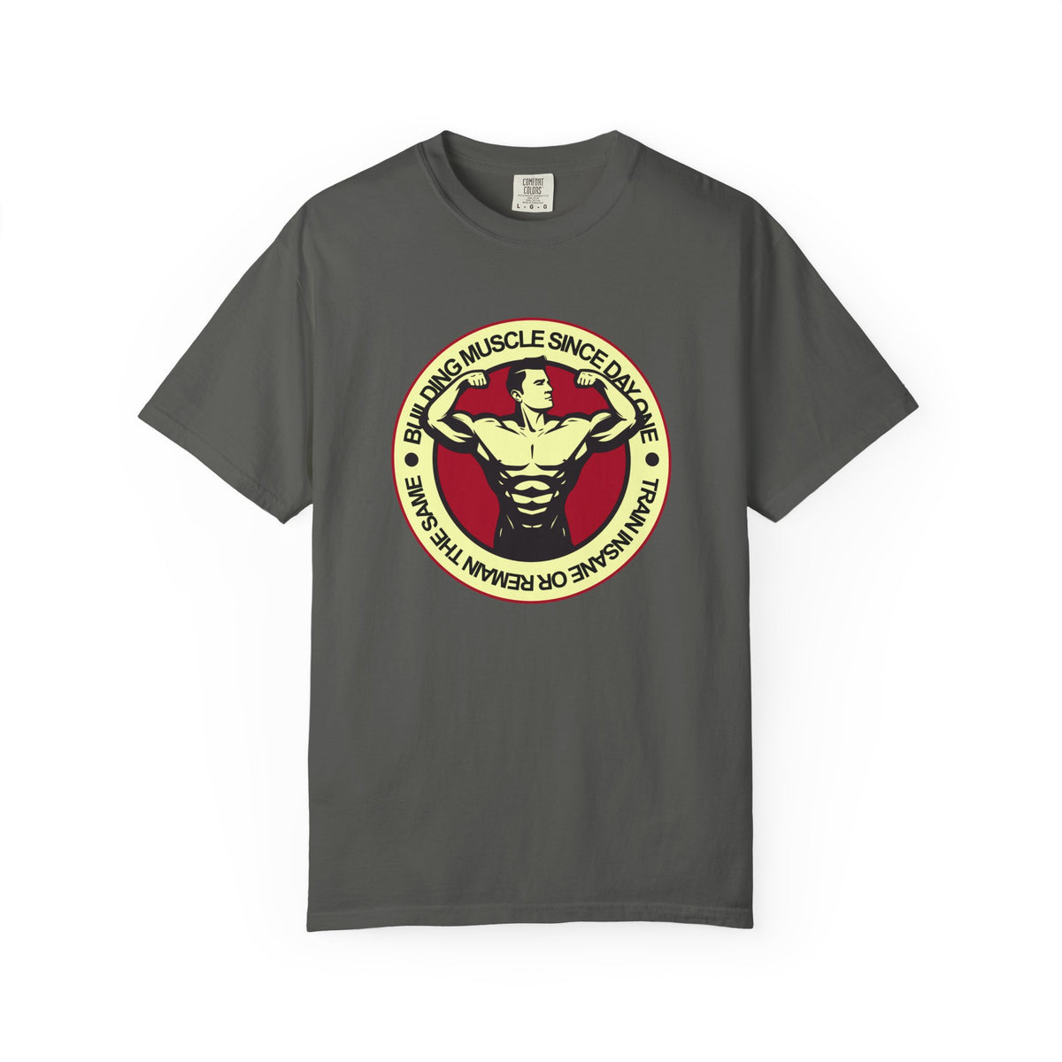 Building Muscle Since Day One Fitness Artwork T-Shirt