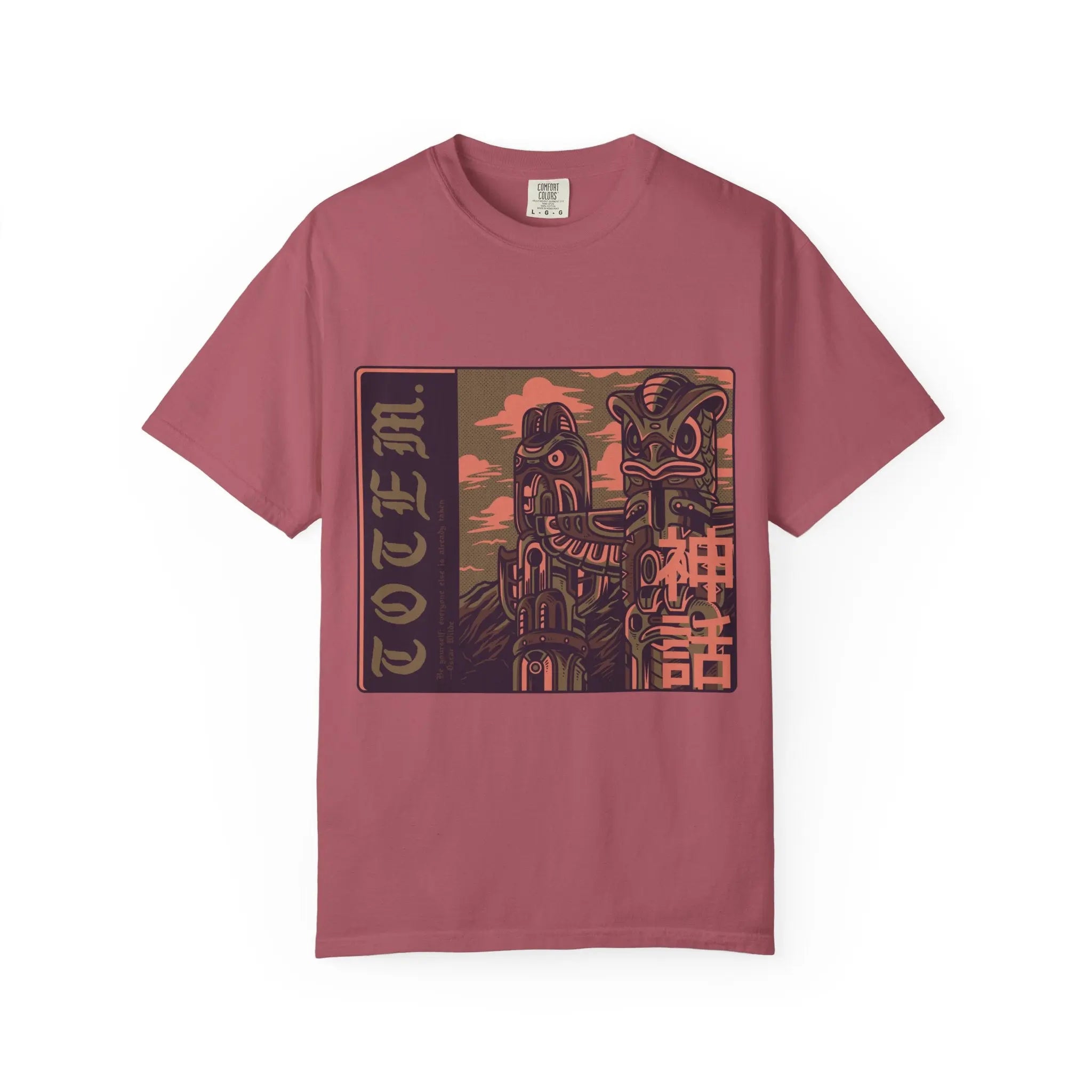 Totem Be Yourself Oscar Wilde Quote Design T-Shirt - Sinful Threads