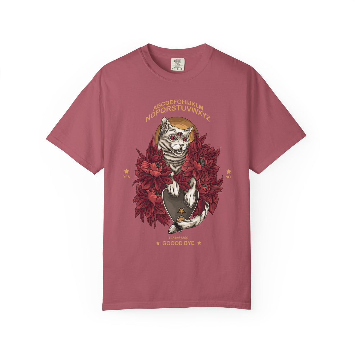 Three-Eyed Cat Tee - Witchy Ouija Vibes - Occult Shirt
