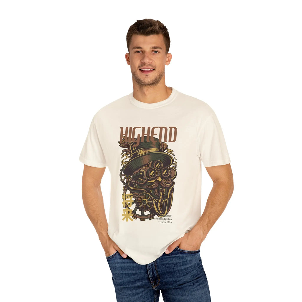 Steampunk Man Future Inspired Cool Graphic Design T-Shirt - Sinful Threads