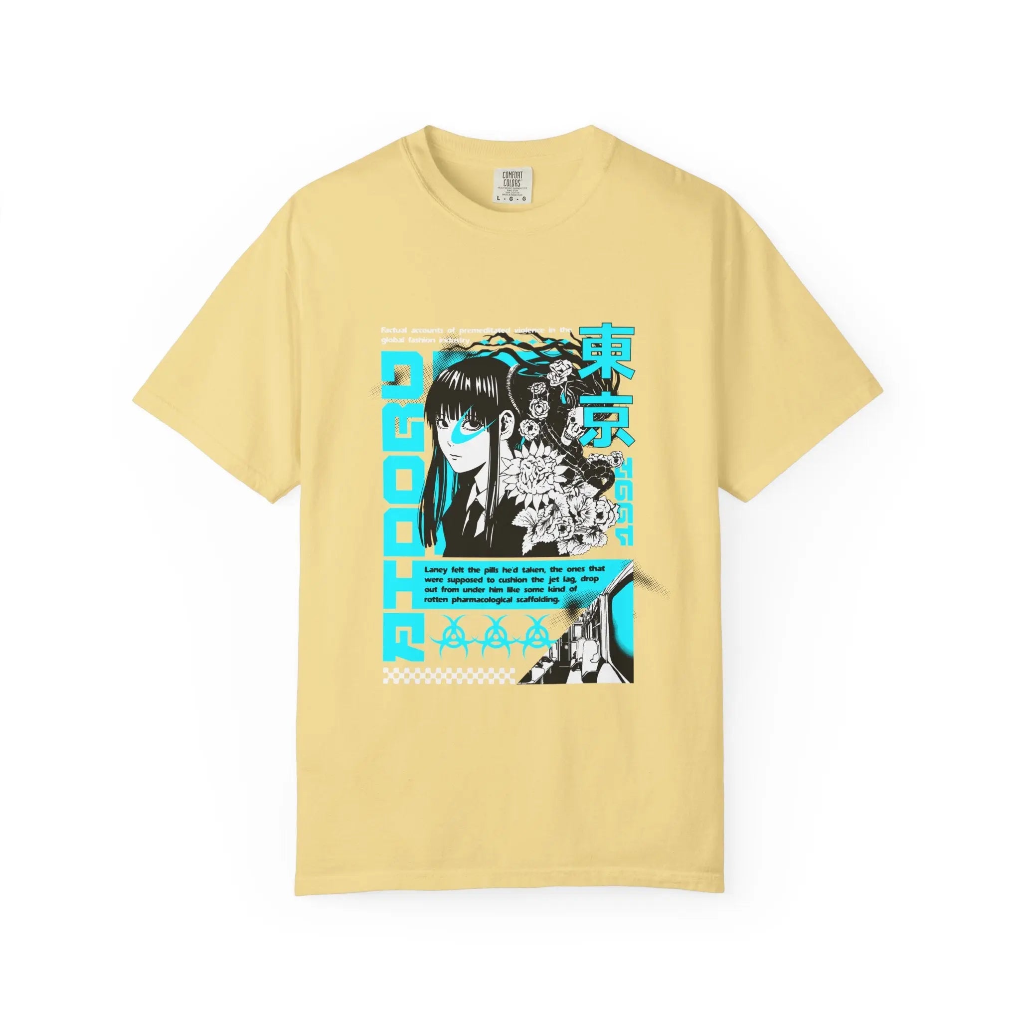 Anime Grunge Tee - Tokyo Y2K Vaporwave - Street Gift - Sinful Threads