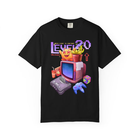 Retro Gaming Tee - Level 20 Pixel - 90s Birthday Gift