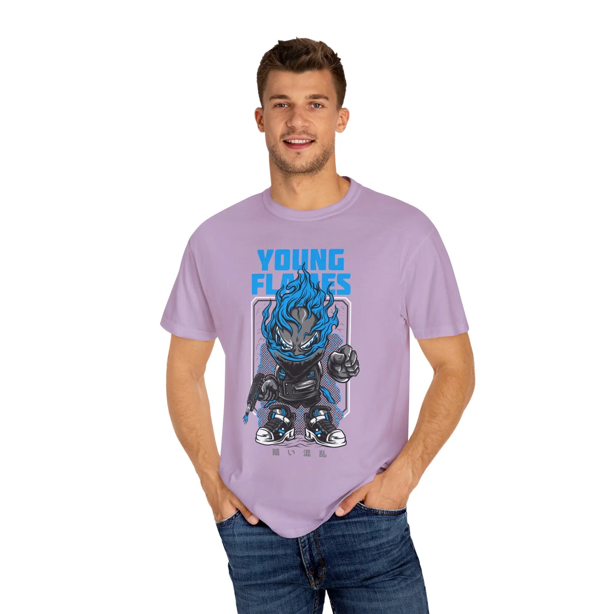 Young Flames Graphic T-Shirt Bold and Fierce Design - Sinful Threads