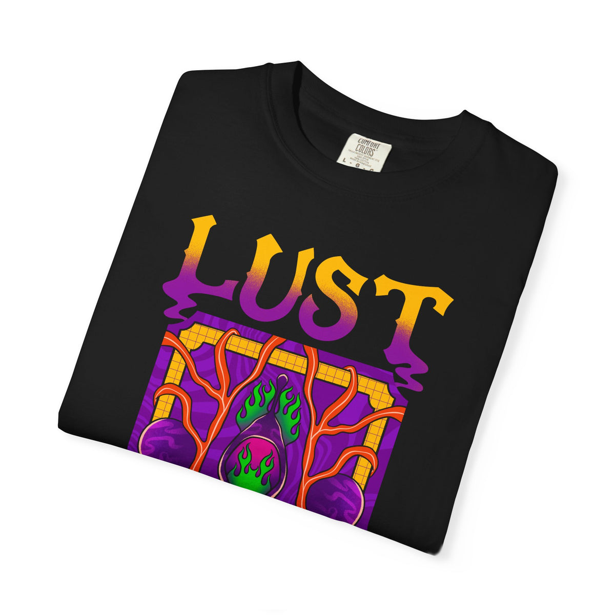 Psychedelic Art Shirt - Trippy Flame Tee - Vibrant Festival Gift