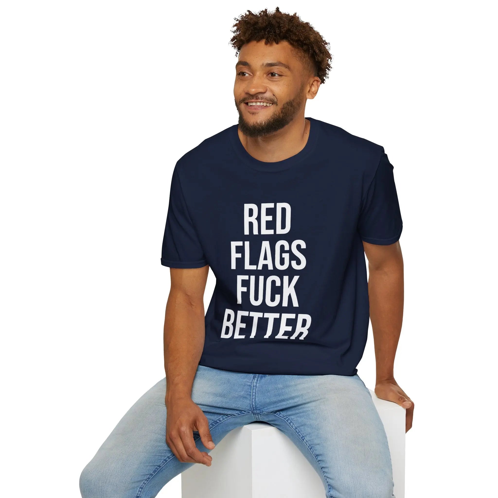 Red Flags Fuck Better Shirt - Sarcastic Dating Humor Tee Printify